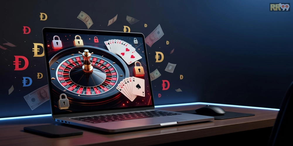 Khái niệm top casino rr99 được minh họa qua giao diện sòng bạc trực tuyến hiện đại và an toàn