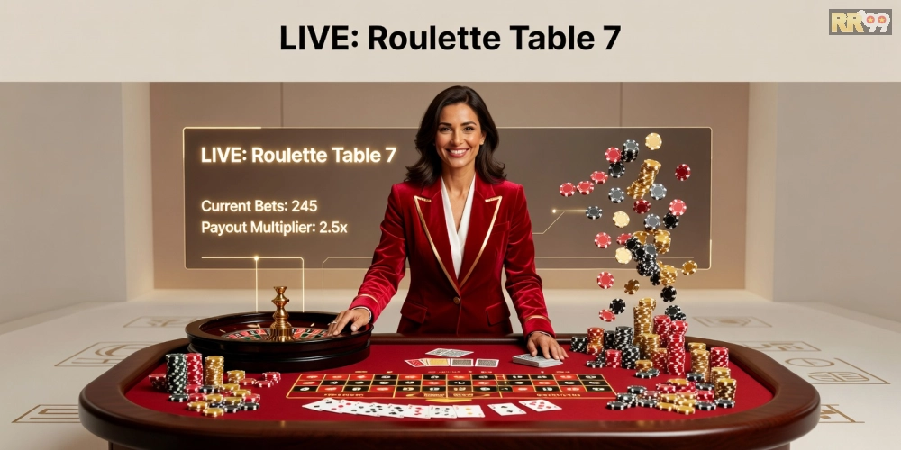 Khái niệm trực tiếp casino rr99 được minh họa qua giao diện stream game sống động